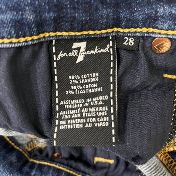 7 for all Mankind Women's Bundle of 2 B(AIR) Ankle Skinny Jeans Size 28 - Picture 9 of 16